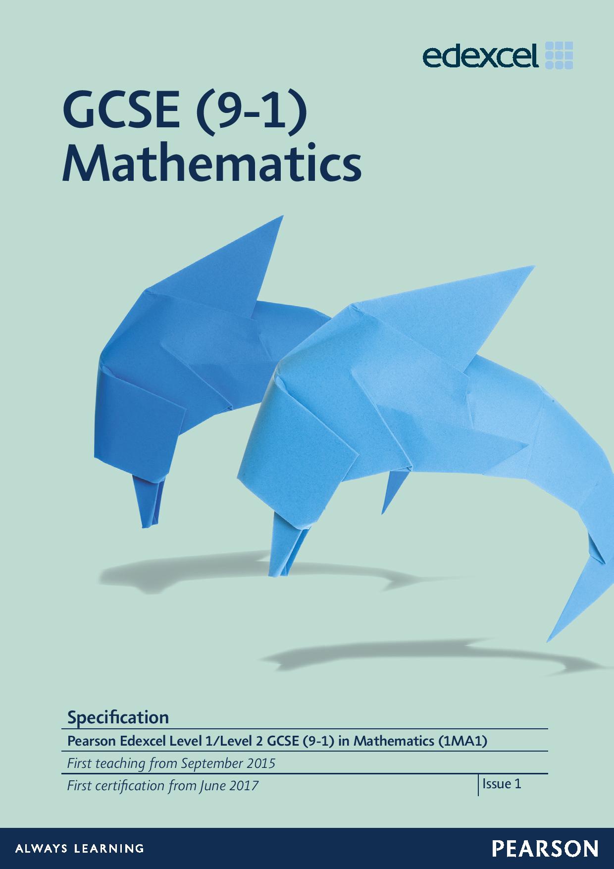 Maths GCSE | Edexcel GCSE Mathematics (2015) | Pearson qualifications